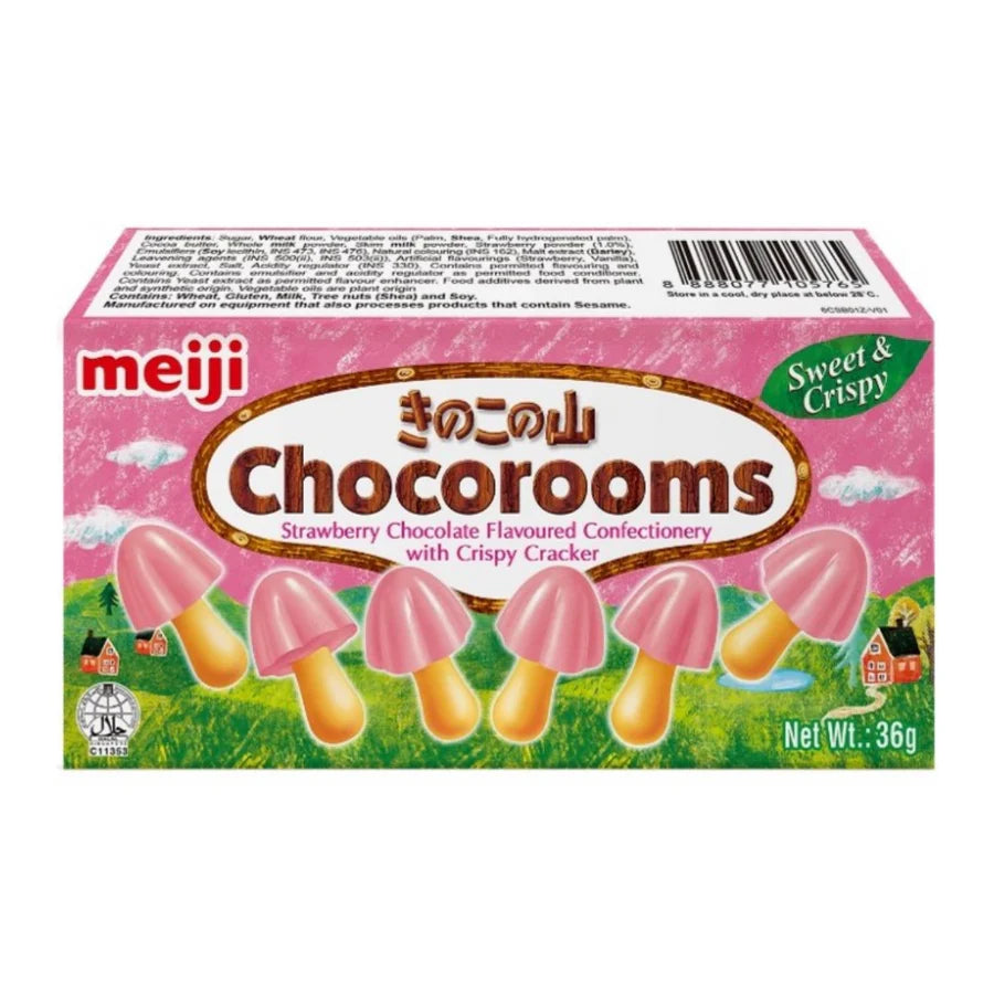 Meiji Chocorooms - Strawberry (40g) (JAP)