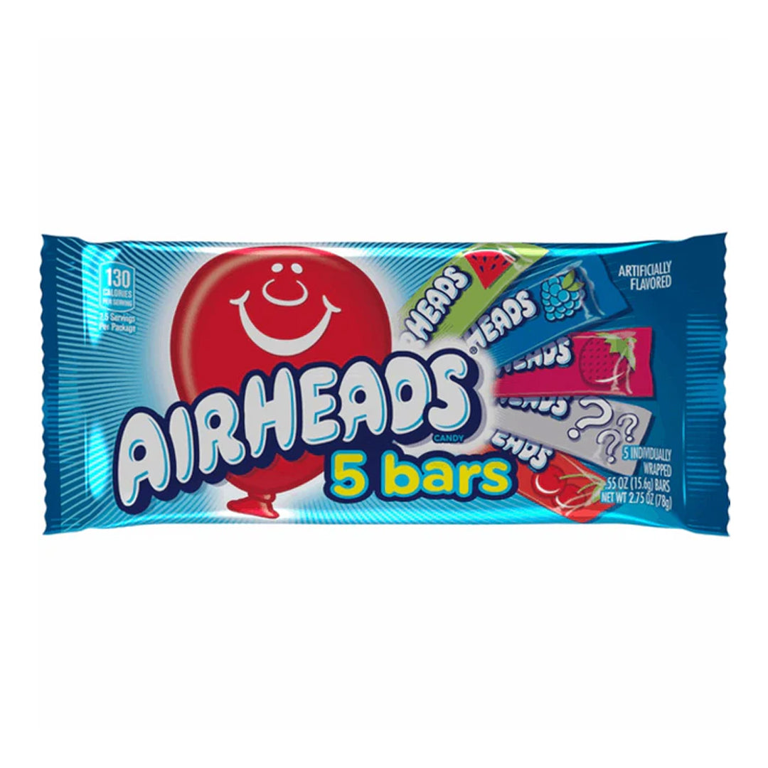 Airheads Bars - Assorted 5 Pack (78g) (USA)