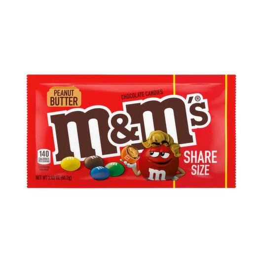 M&M's - Peanut Butter Milk Chocolate (46g) (USA)
