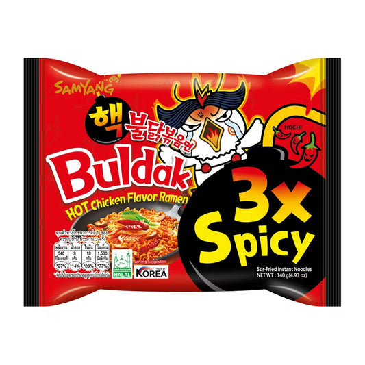 Buldak Noodles - 3X Spicy Chicken Noodles